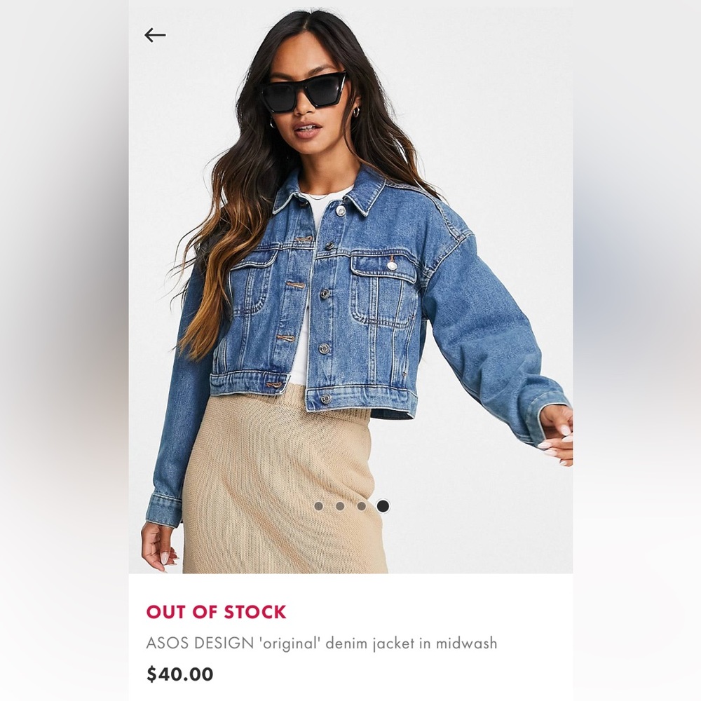 Asos denim jacket - worn once!